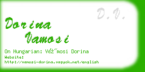 dorina vamosi business card